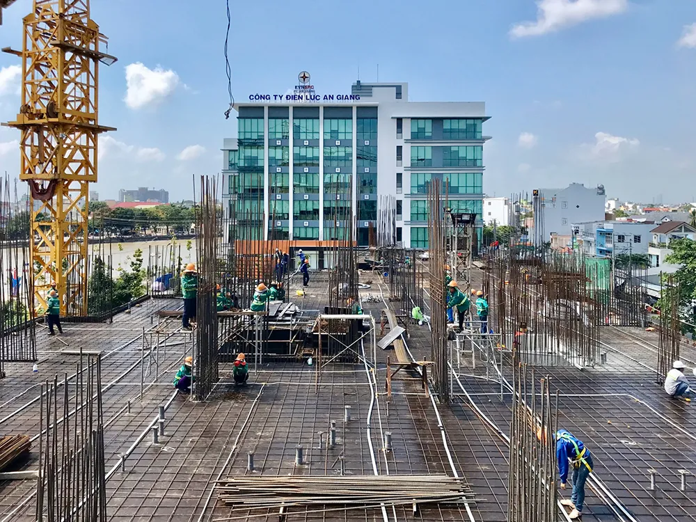 hình ảnh công trường dự án Marina
